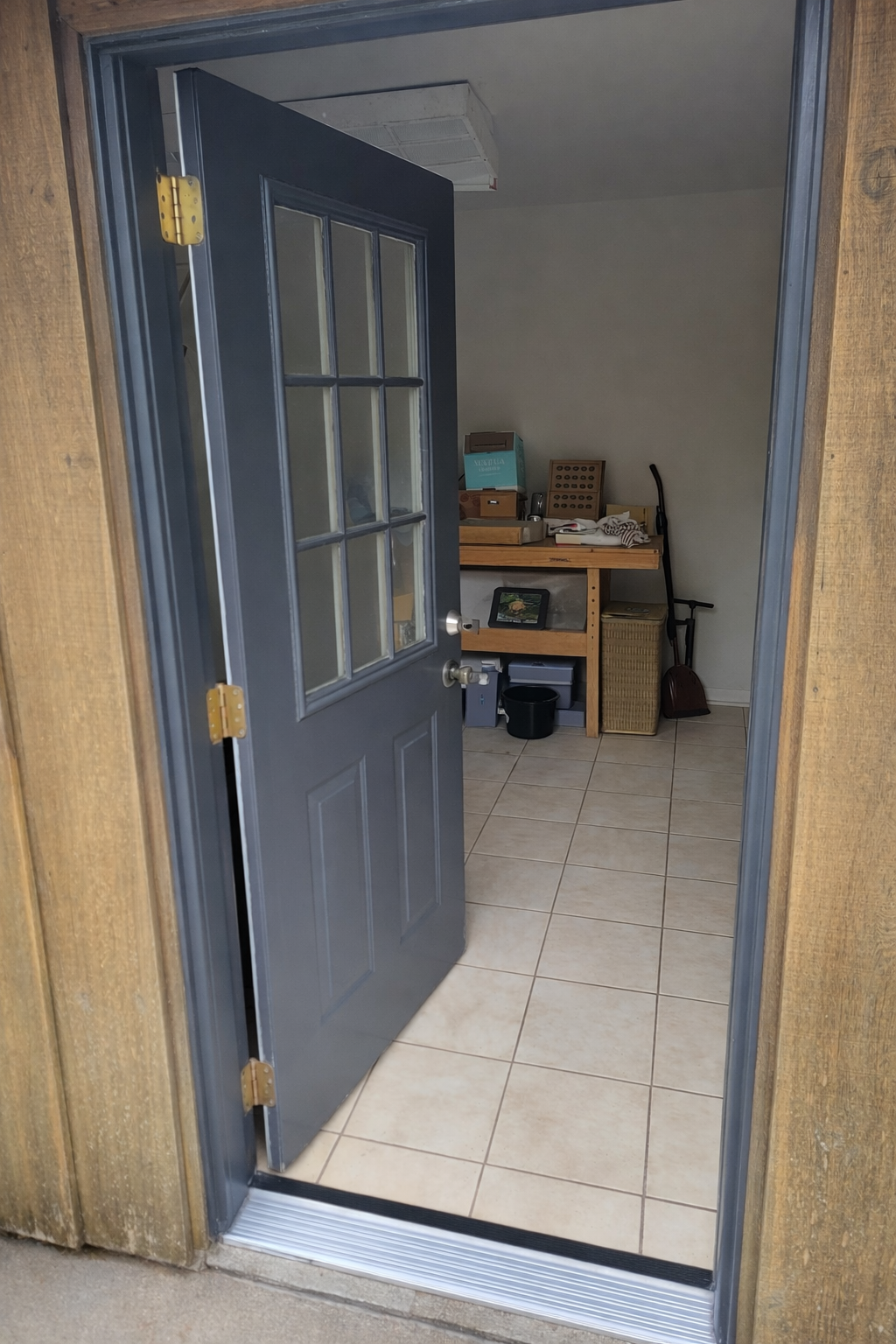 Exterior door frame repair and threshold replacement in Huntsville Alabama