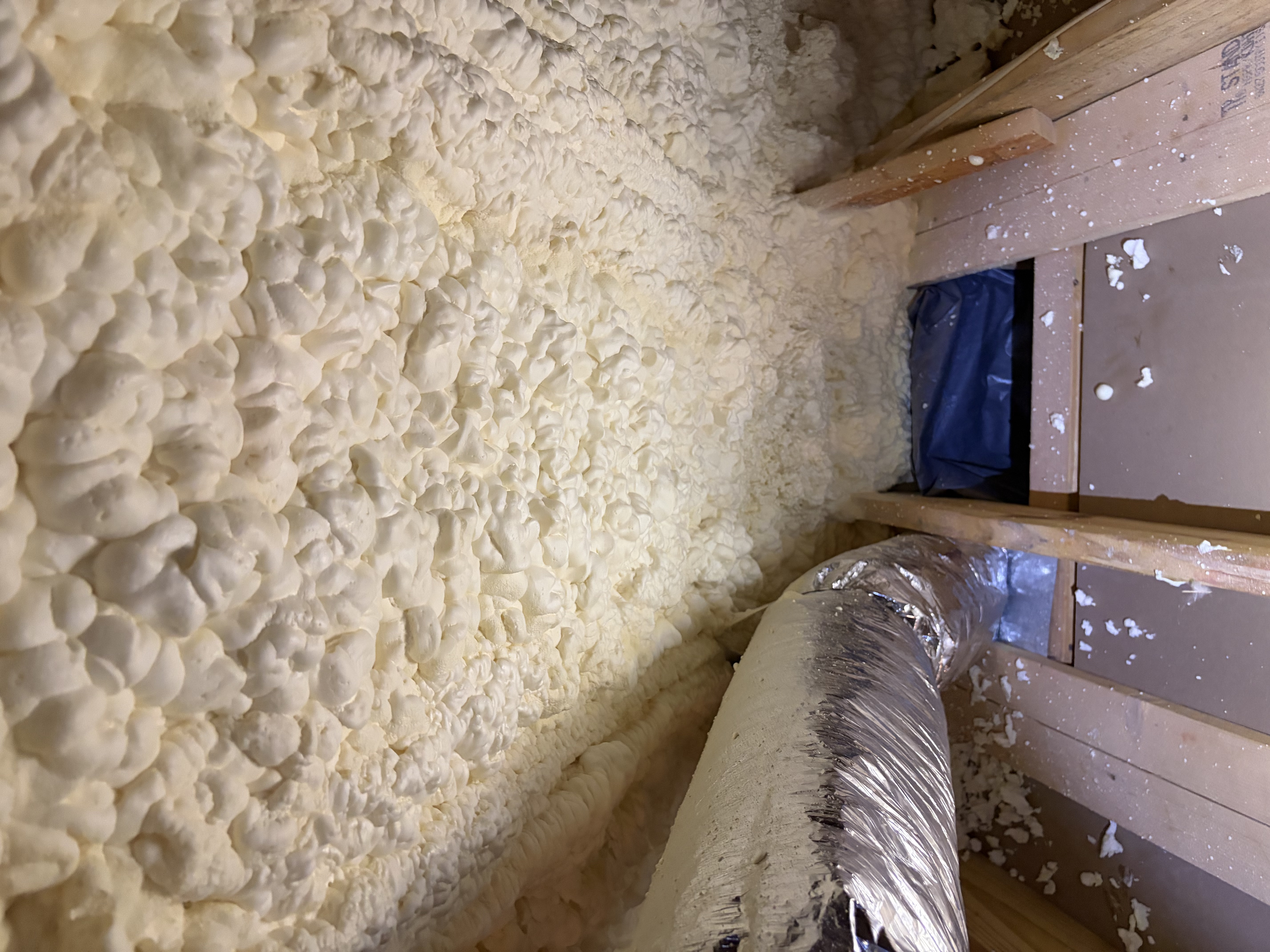 Spray foam attic insulation repair and air sealing in Huntsville Alabama